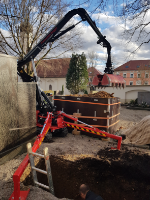 Bagger im Einsatz
